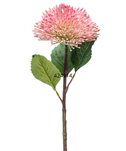 Zijden bloem "Sedum branch" spray pink | 43 cm