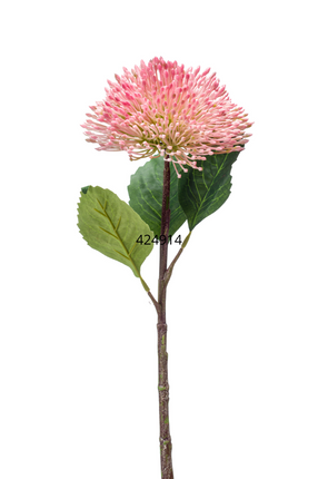 Zijden bloem "Sedum branch" spray pink | 43 cm