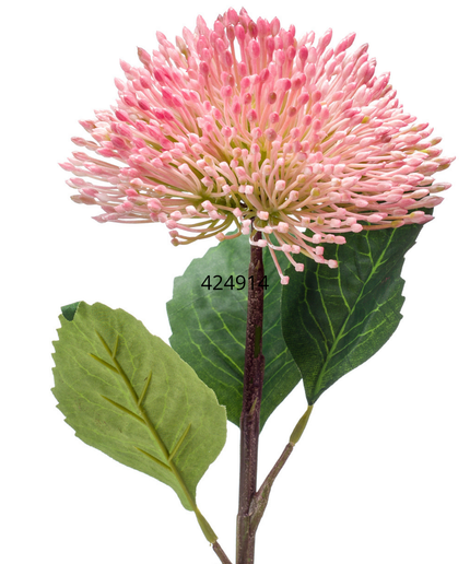 Zijden bloem "Sedum branch" spray pink | 43 cm