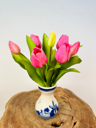 Kunst tulpen "Hollandse Pracht" - fuchsia | 30cm