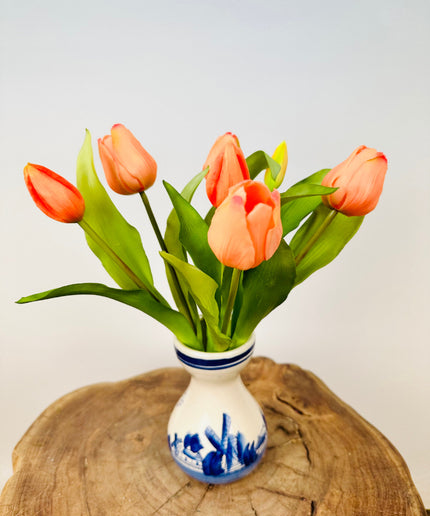 Kunst tulpen "Hollandse Pracht" - zalm | 30cm