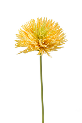 Zijden bloem "Chrysanthemum" Spray yellow | 58 cm