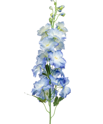 Zijden bloem "Delphinium" spray light blue | 95 cm