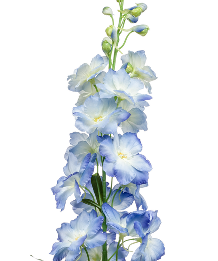 Zijden bloem "Delphinium" spray light blue | 95 cm