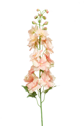 Zijden bloem "Delphinium" spray peach | 95 cm