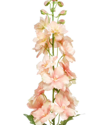 Zijden bloem "Delphinium" spray peach | 95 cm