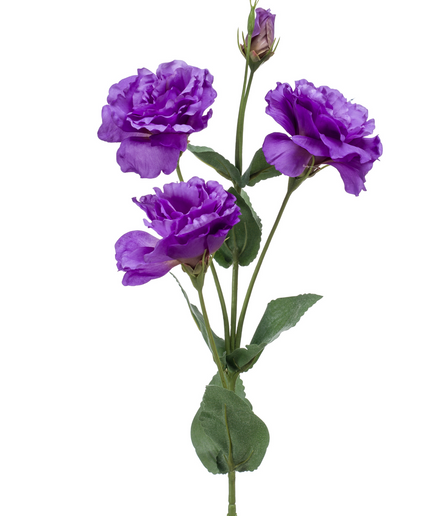 Zijden bloem "Eustoma" Spray Purple | 68cm