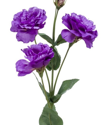 Zijden bloem "Eustoma" Spray Purple | 68cm