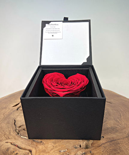 Longlife Roos 'hart' in giftbox