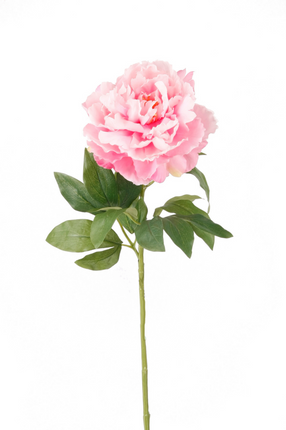 Zijden bloem "Peony" Spray Pink | 65cm