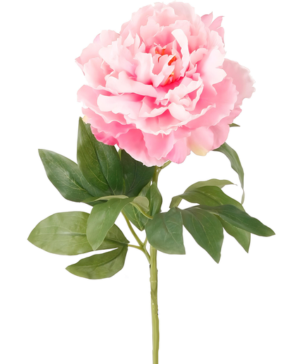 Zijden bloem "Peony" Spray Pink | 65cm